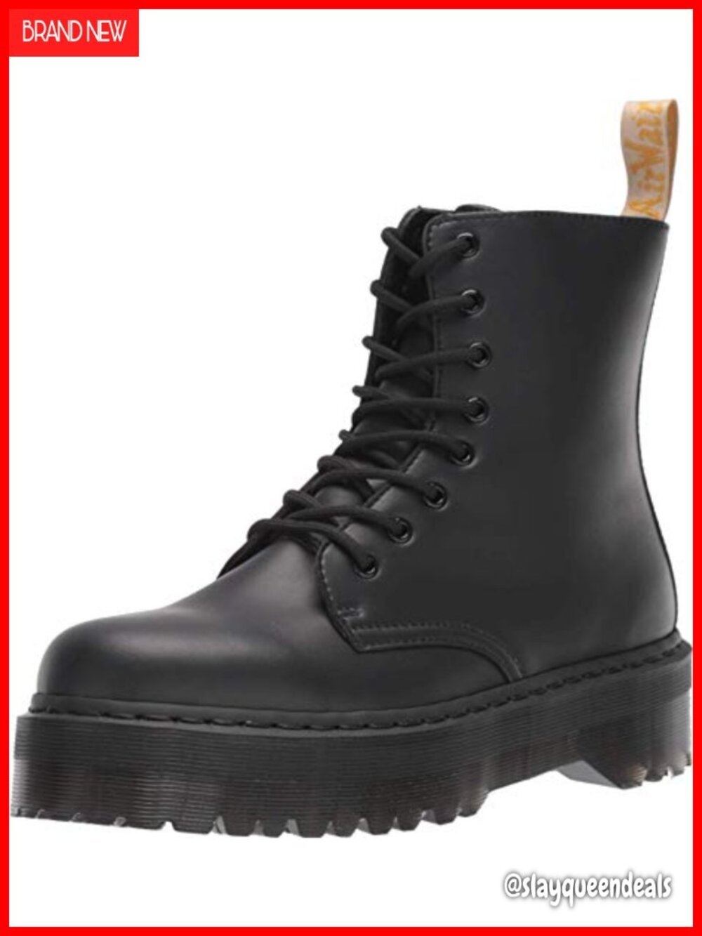 Dr Martens Vegan Jadon Quad Boot Faux Leather Combat Ankle Boot